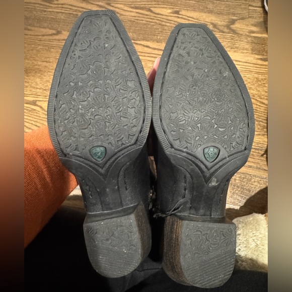 Ariat Lovely Jackal Black Leather Cowboy Ankle Boot 6.5 - Picture 5 of 5